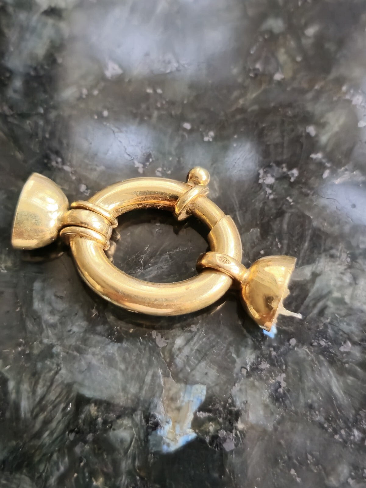 18ct Yellow Gold Lobster Clasp for Necklace or Bracelet Heavy Chunky 22mm x17mm
