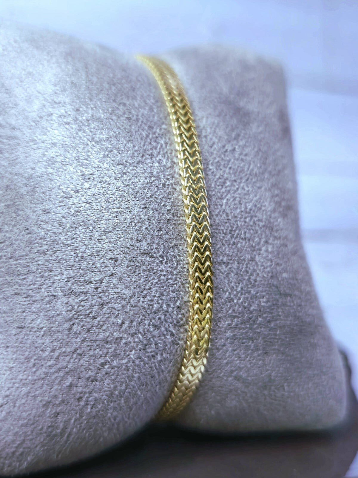New Solid 9ct Yellow Gold Fancy Mesh Bracelet Unisex 6grams 7.5inch Hallmarked