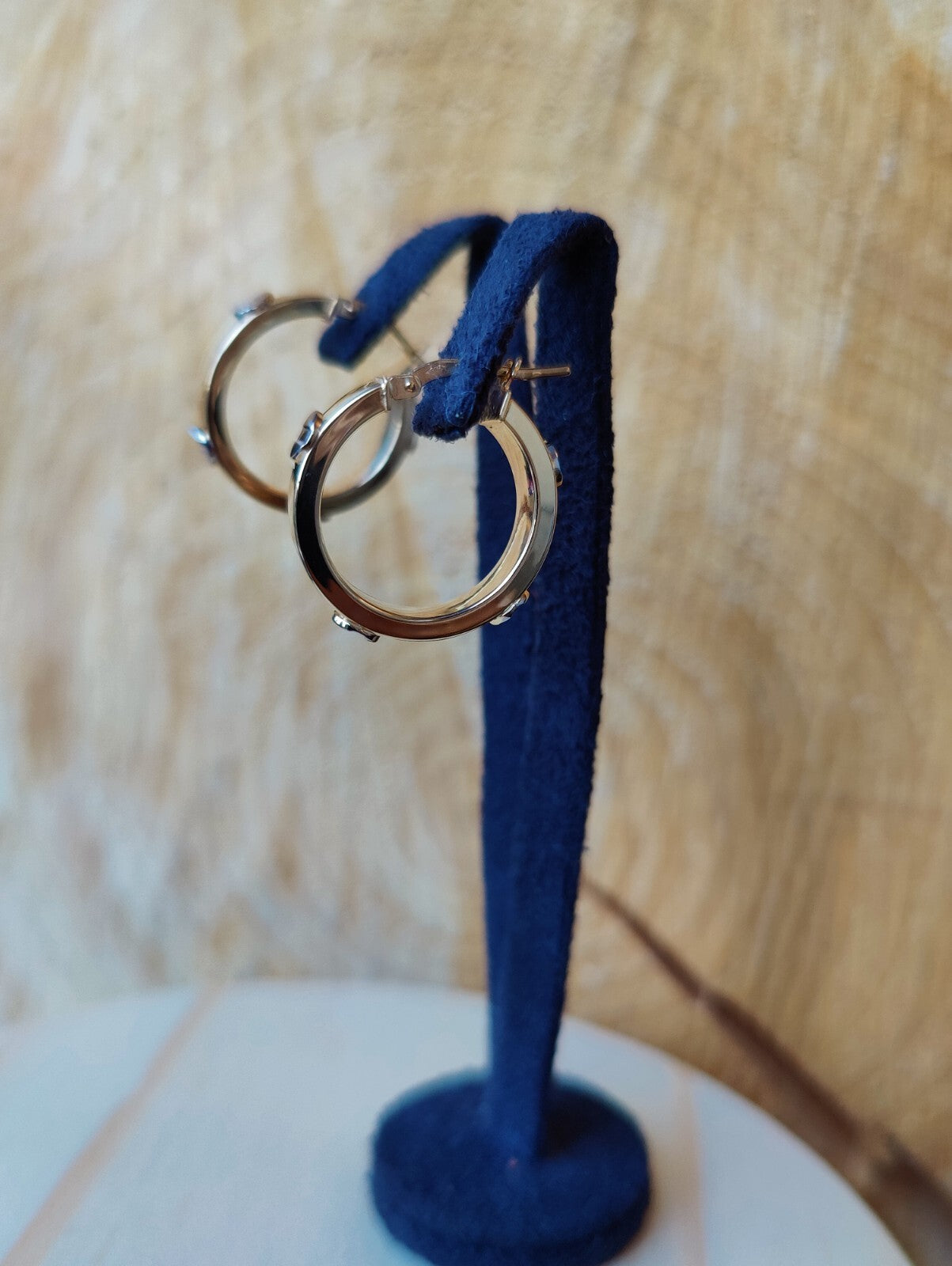 NEW Love Gold Screw Hoop Earrings 9ct Yellow Gold 25mm Hallmarked New