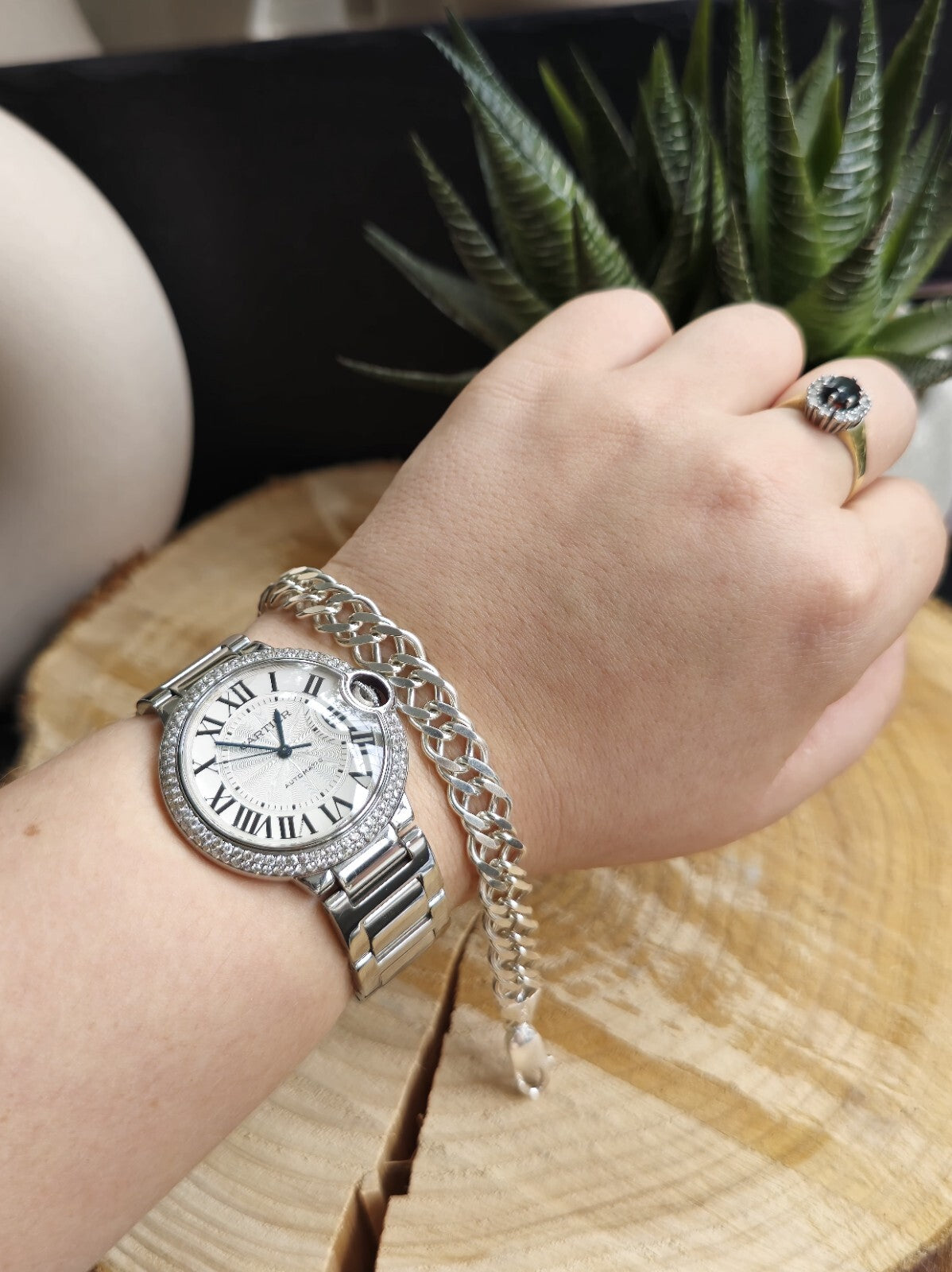 NEW 925 Sterling Silver Heavy Mens Chain Bracelet 18,5g Flat 9mm Double Link