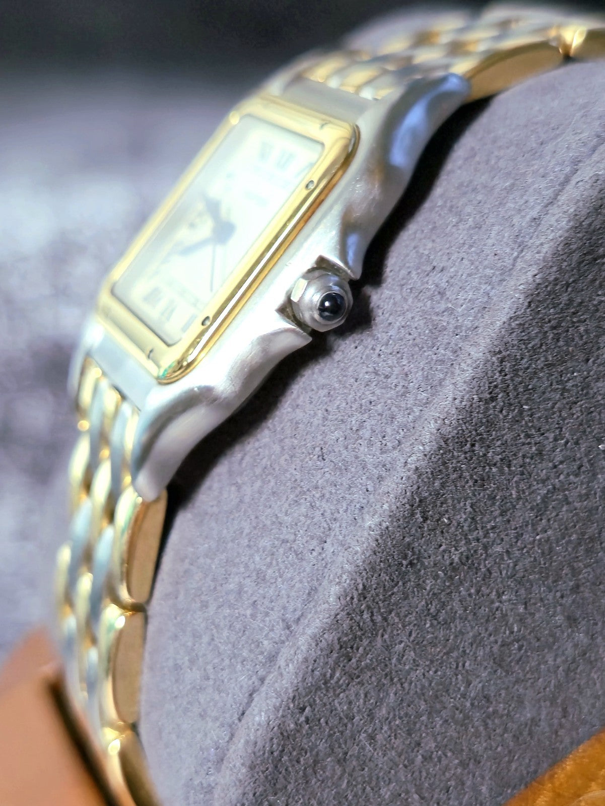 Rare Cartier Panthere Watch Midi 183949 Three Rows 18ct Yellow Gold Quartz Great