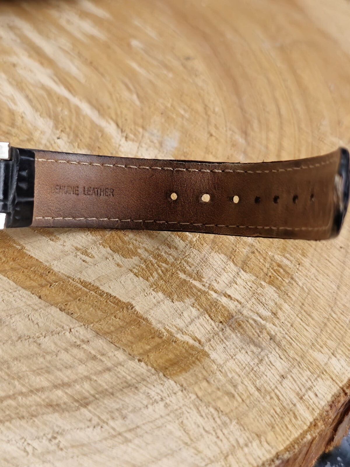 Beautiful Rocha John Rocha Watch Mother of Pearl Dial Leather Strap Chronograph
