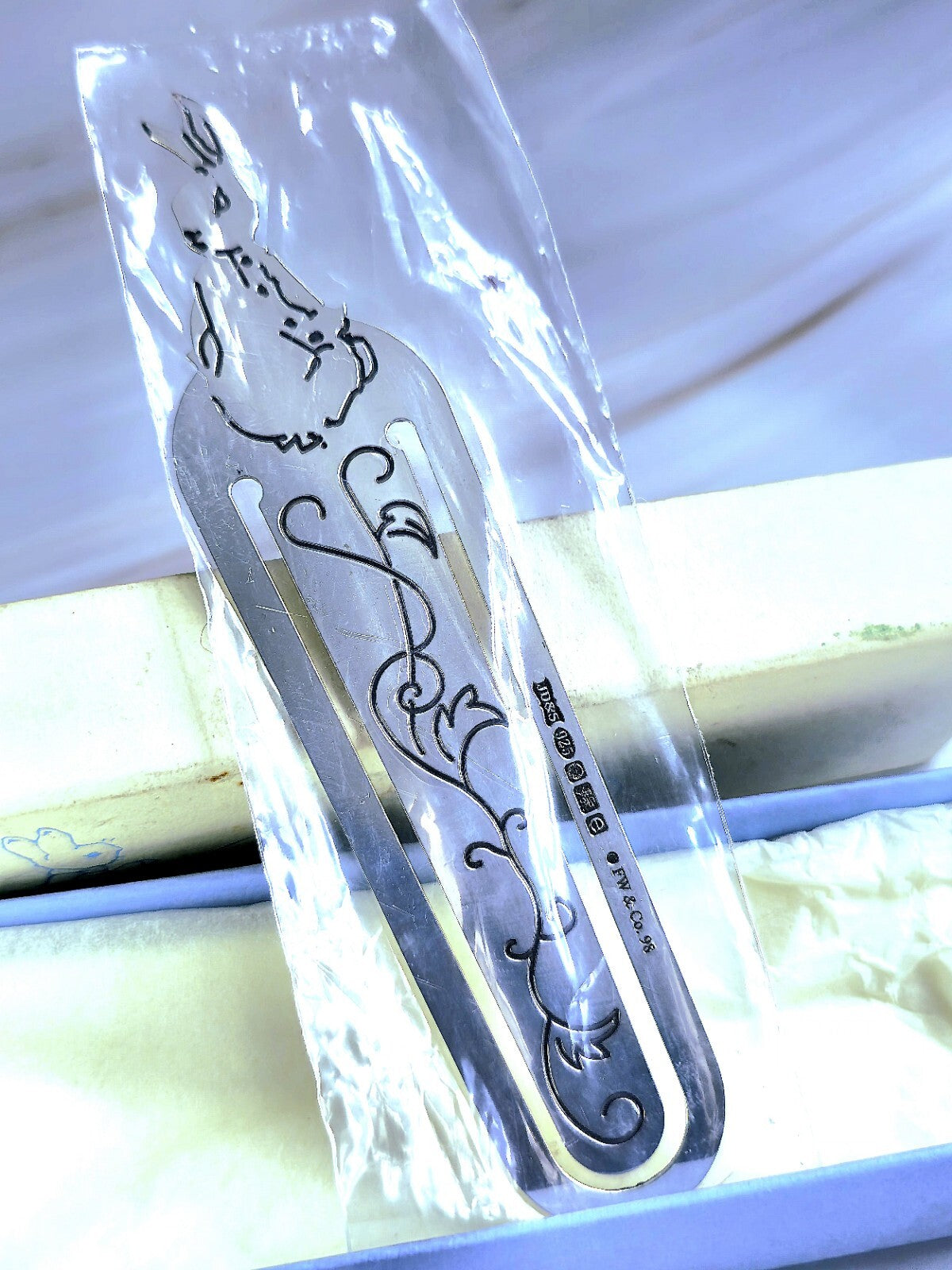 Solid Sterling 925 Silver Pierced Bookmark Kids Gift Christening Birthday New