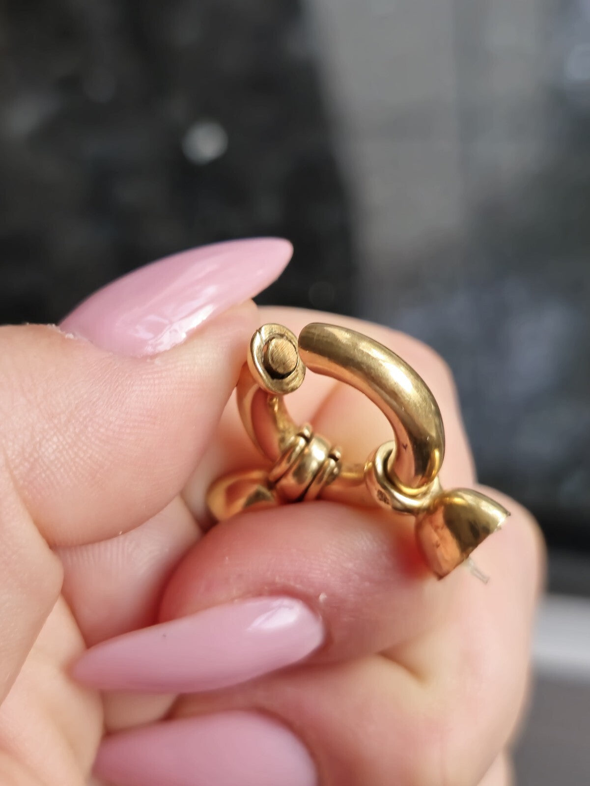 18ct Yellow Gold Lobster Clasp for Necklace or Bracelet Heavy Chunky 22mm x17mm
