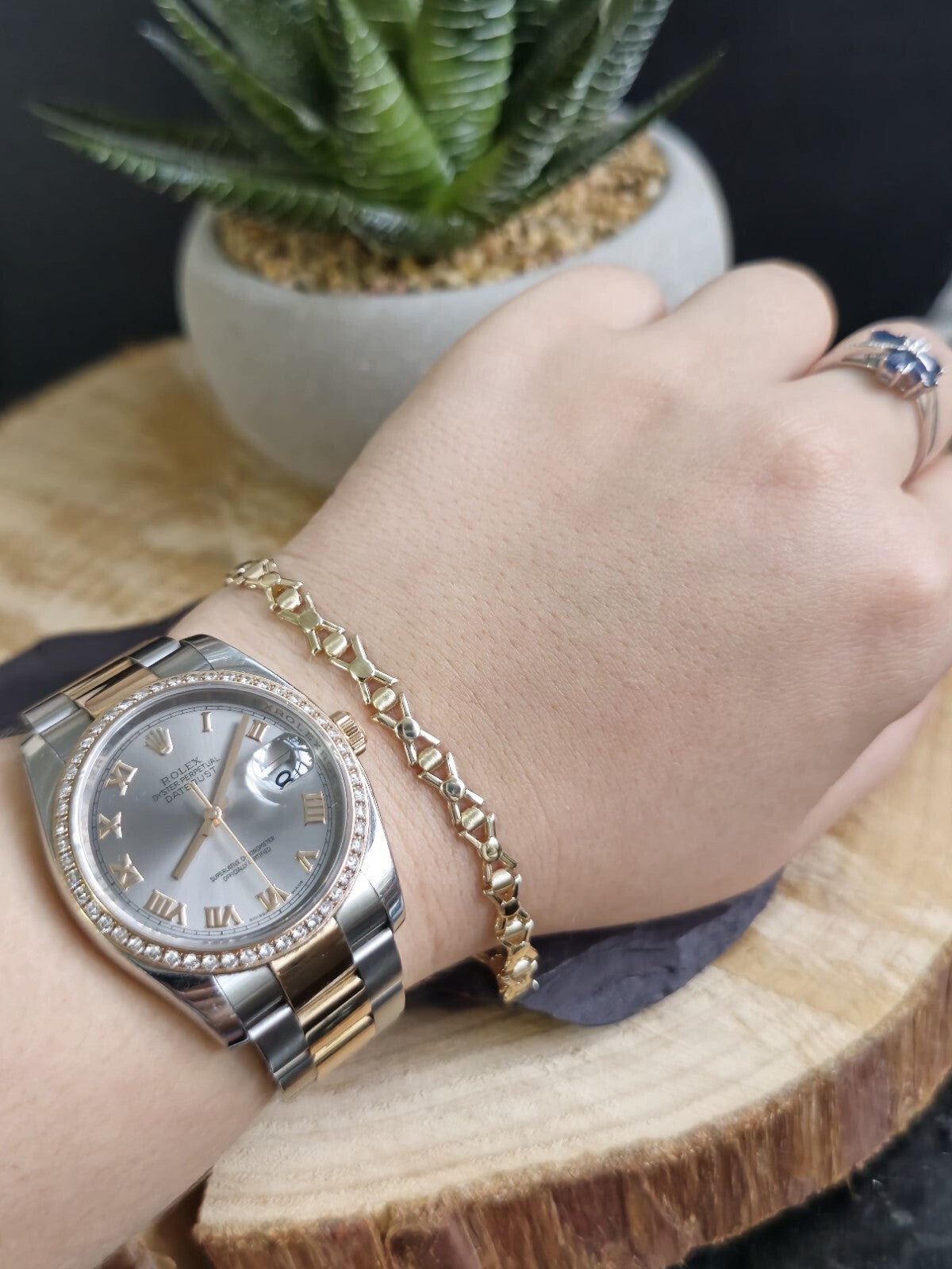 Lovely New Solid 9ct Yellow Gold Fancy BRACELET 7.5inch Hallmarked X design