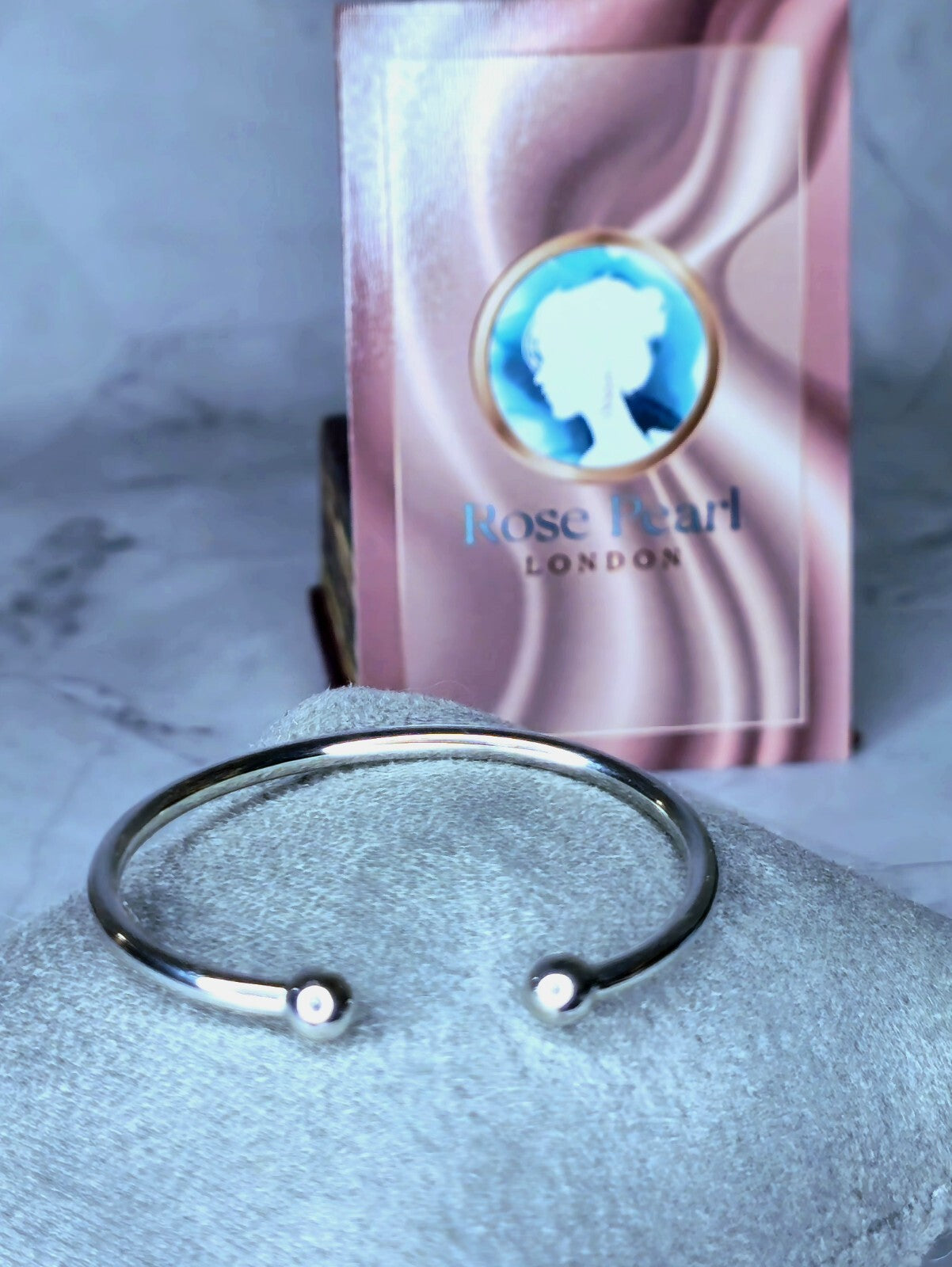 New 9ct White Gold TORQUE BANGLE Kids Baby TORQ BALL Open Split BRACELET Small