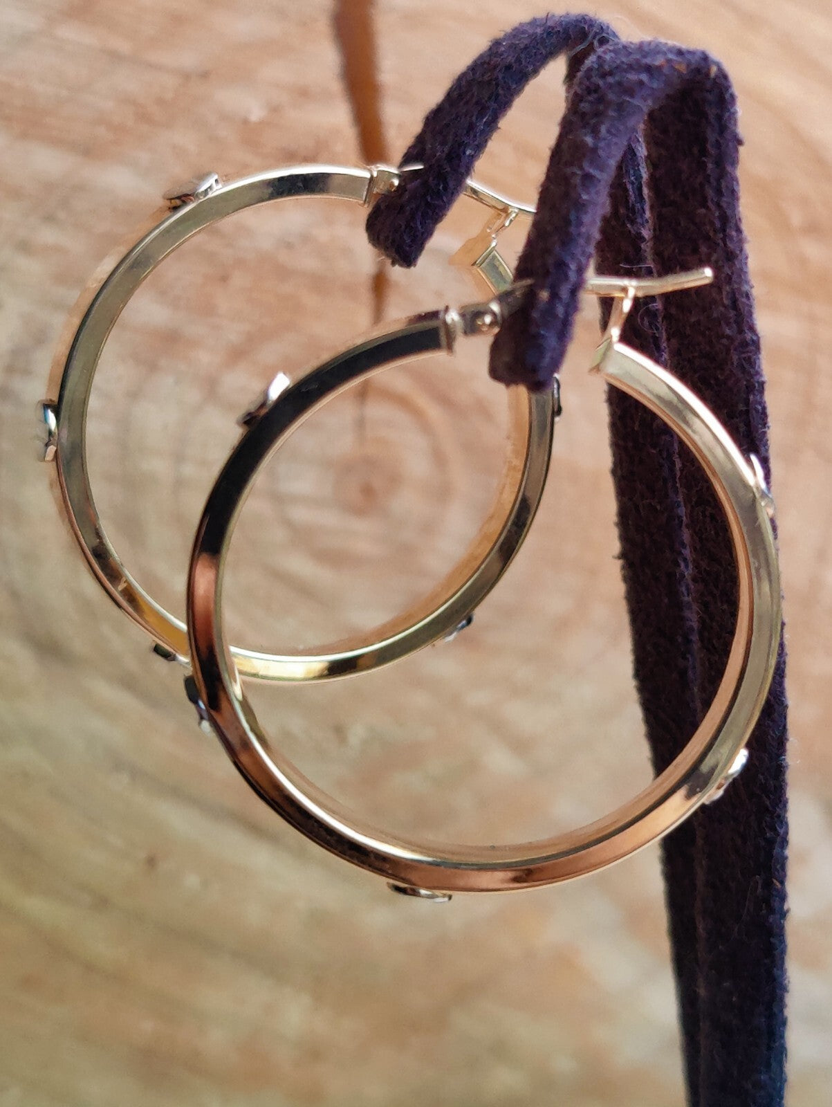 NEW Gold Screw Hoop Earrings 3.8grams 9ct Yellow Gold 30mm Hallmarked New
