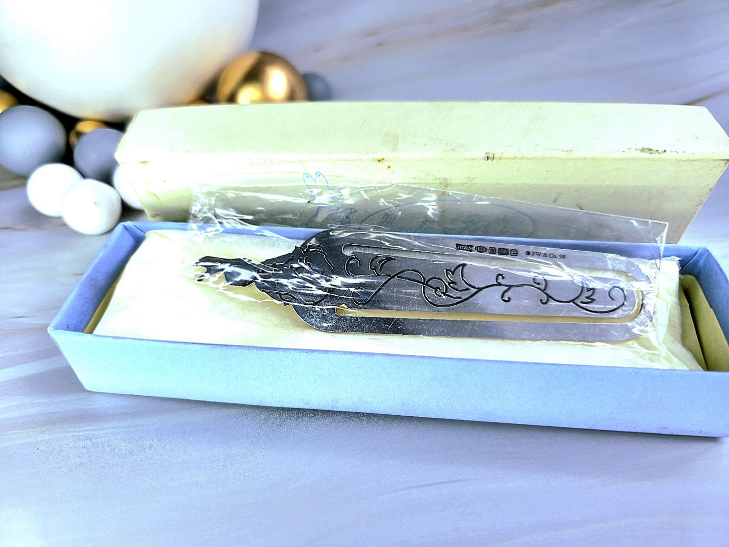 Solid Sterling 925 Silver Pierced Bookmark Kids Gift Christening Birthday New