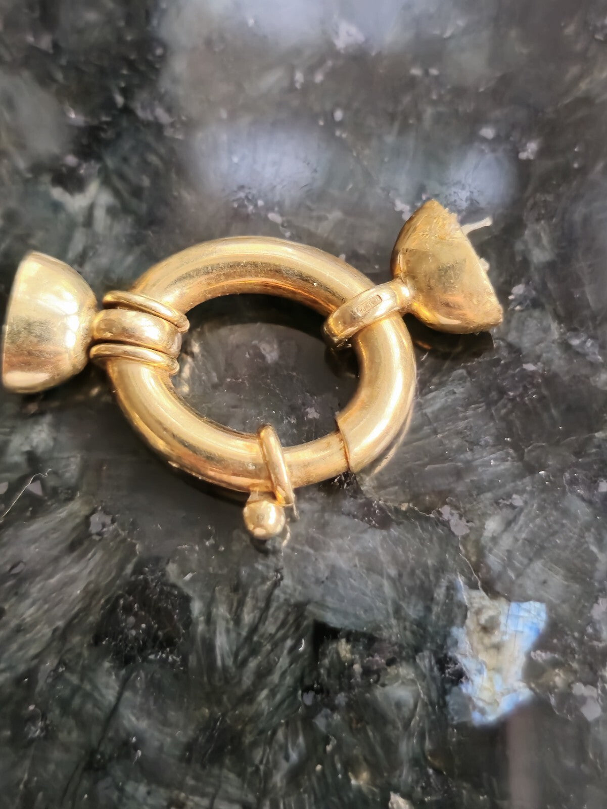 18ct Yellow Gold Lobster Clasp for Necklace or Bracelet Heavy Chunky 22mm x17mm