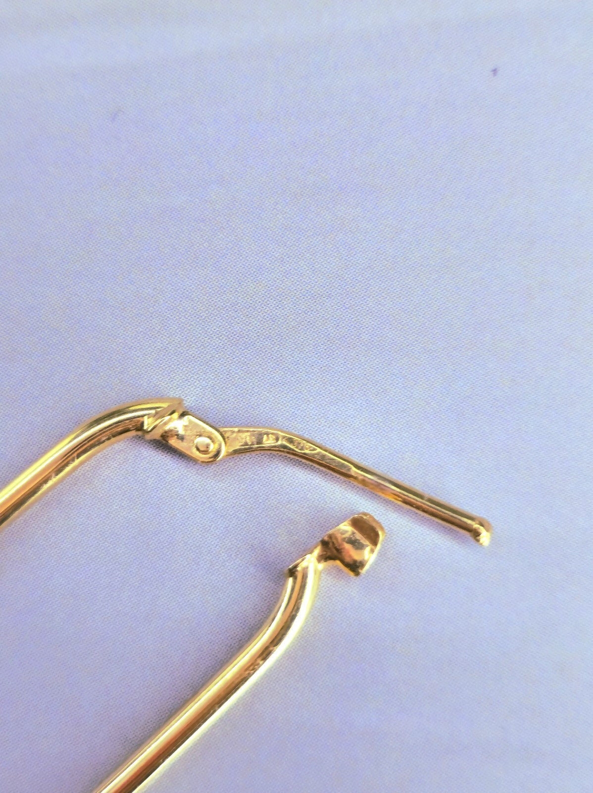 Lovely New 9ct Yellow Gold Hoop Earrings Hoops Rectangle Shape 35mm Hinge