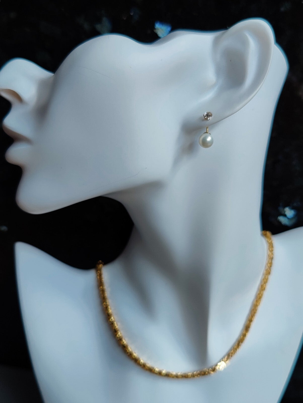 9ct Yellow Gold Chunky Byzantine Chain 15" over 20grams SOLID not hollow Choker