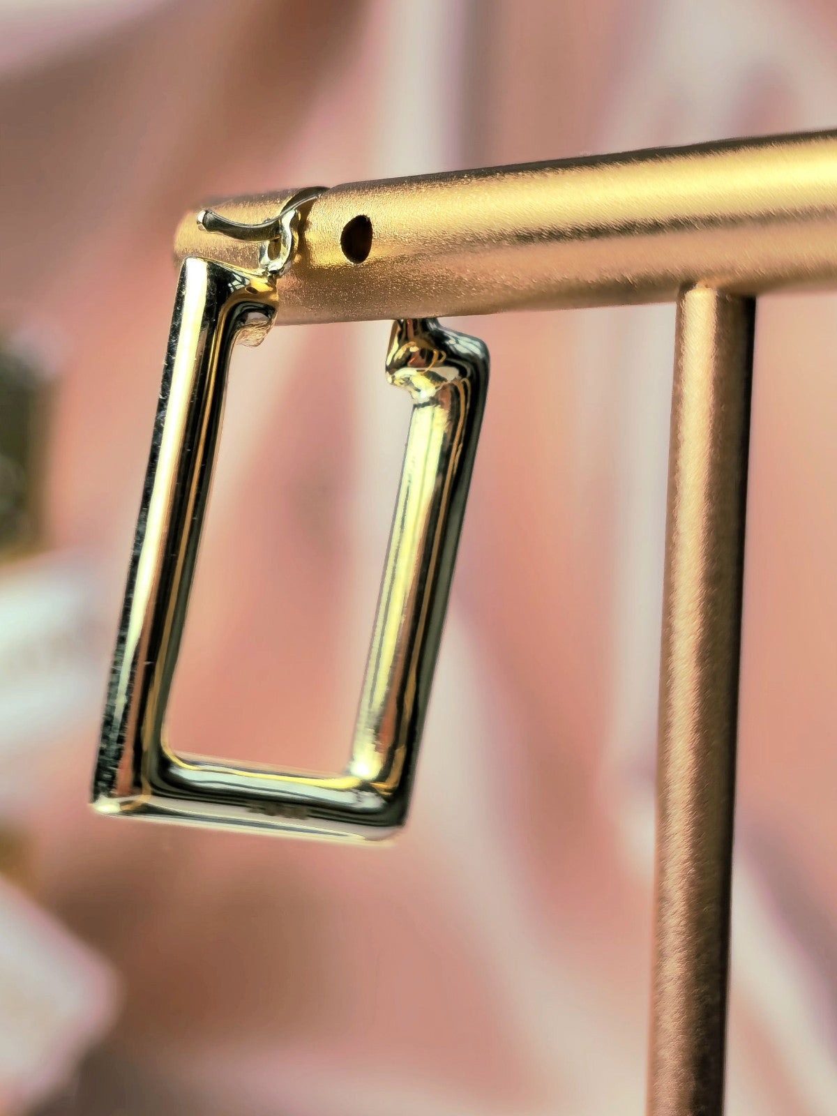NEW 9ct Yellow Gold Greek Key Hoop Earrings Square Hoops Hallmarked