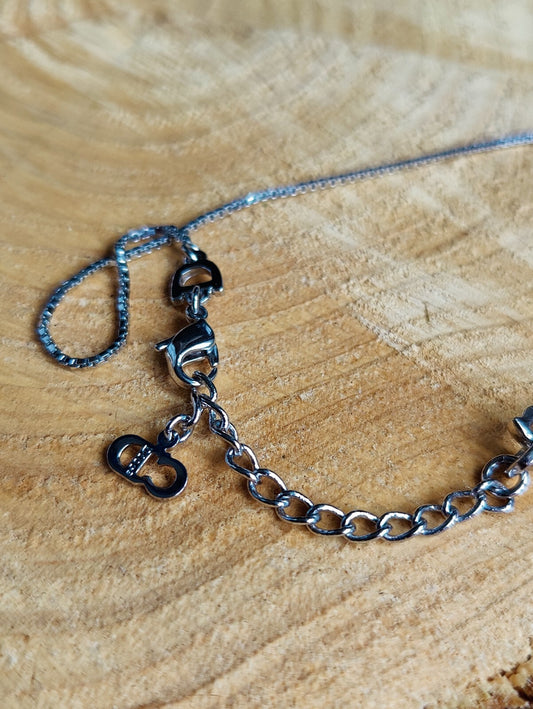 Dior Necklace Blue Logo Silver Tag Monogram Discontinued Rare Vintage