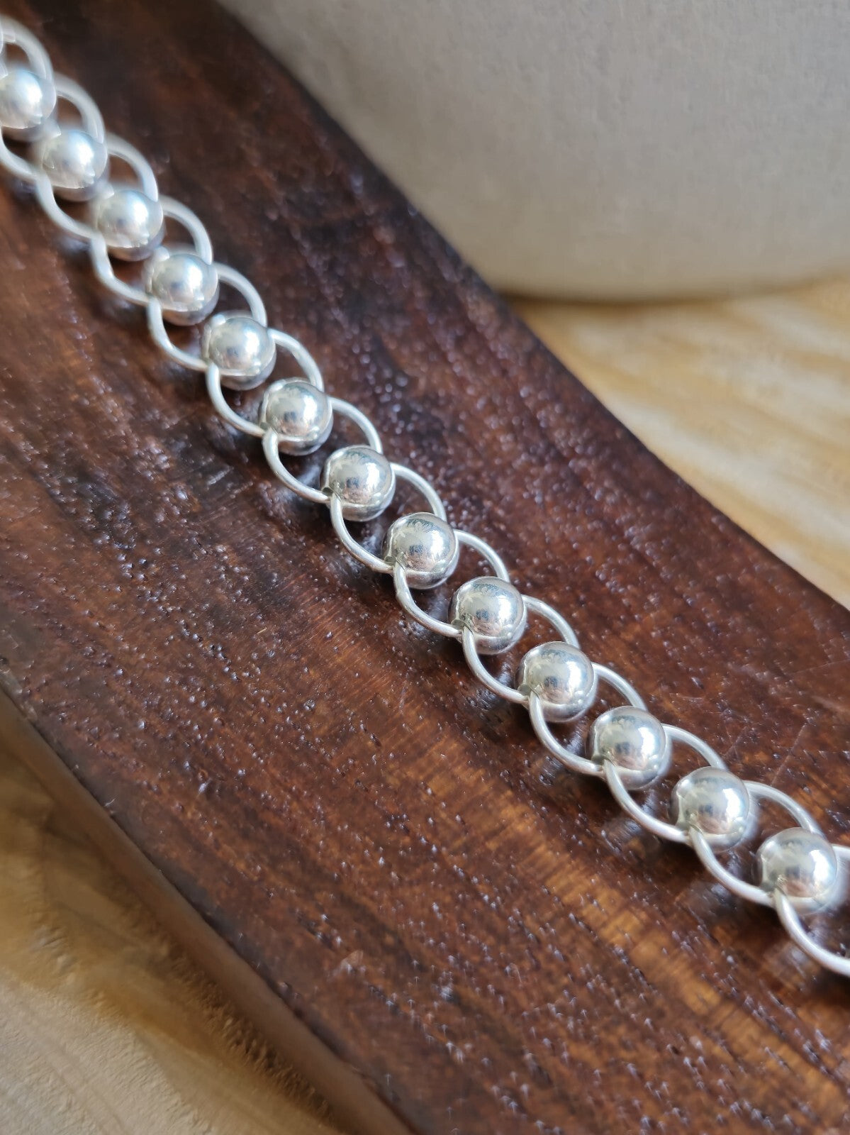 925 Sterling Silver Chunky Paper Clip Chain Bracelet 9.5mm 11.5g 7.5inch