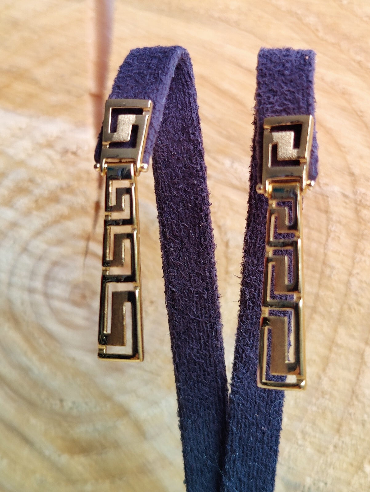 Solid 3.4grams Greek Key Earrings 9ct Yellow Gold Leverback Hallmarked