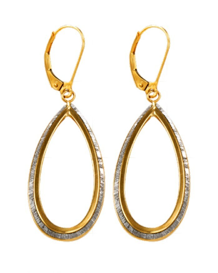 NEW Sparklig OVAL Drop Dangling Earrings 9ct Yellow Gold Leverback Hallmarked