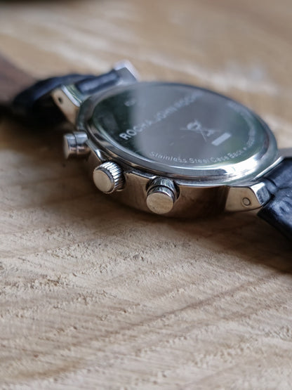 Beautiful Rocha John Rocha Watch Mother of Pearl Dial Leather Strap Chronograph