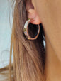 NEW Small Gold Hoop Earrings 9ct White Gold 20mm Hallmarked Hoops Screw Love ly