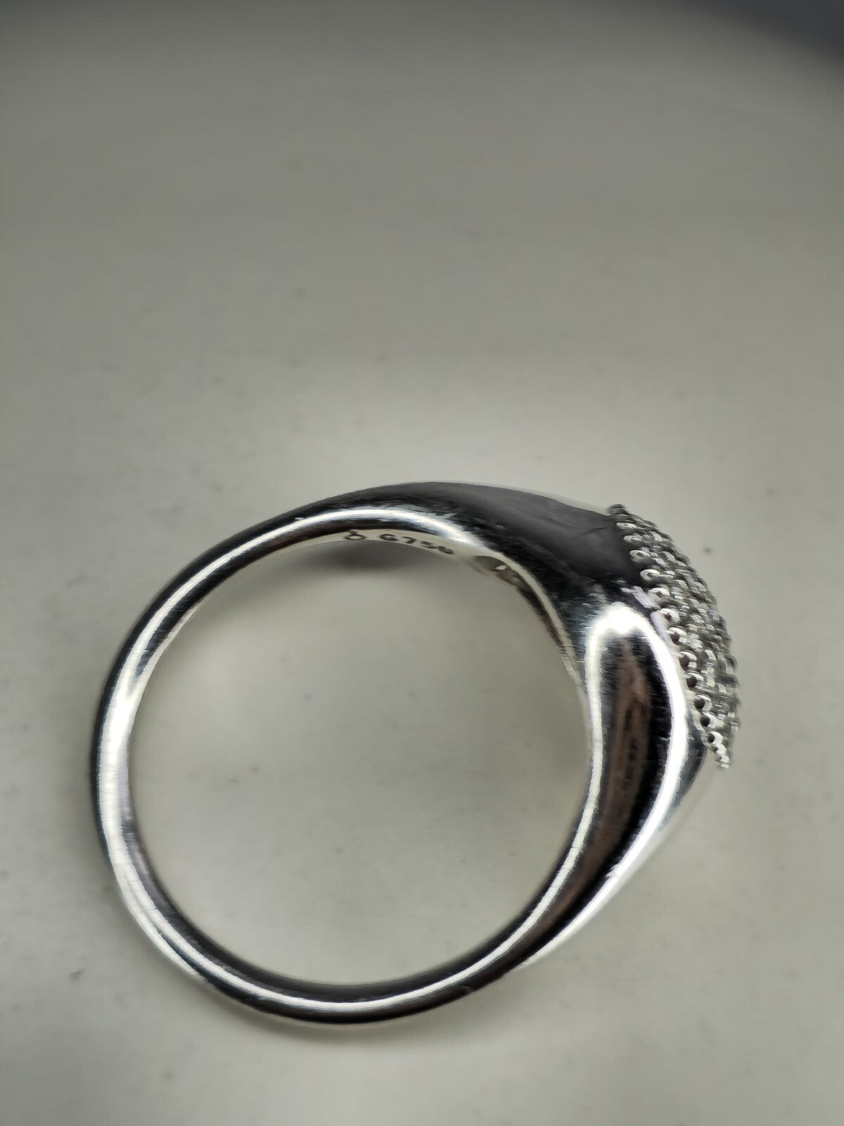 LOVELY Pandora LovePods Pavé Diamond & 18K Yellow Gold Ring size N 6grams