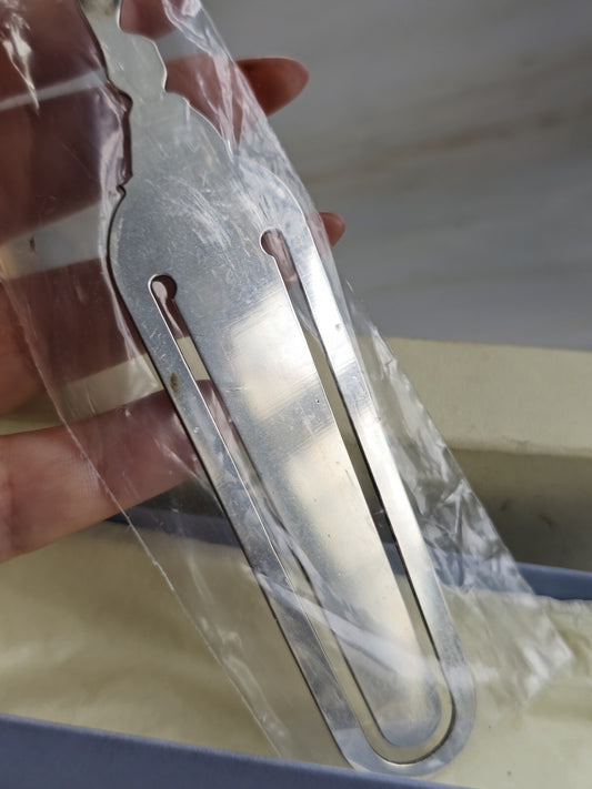 Solid Sterling 925 Silver Pierced Bookmark Kids Gift Christening Birthday New