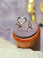 New 9ct Yellow Gold Open Heart Shape Ring with C/Z Half Eternity SIZE: P