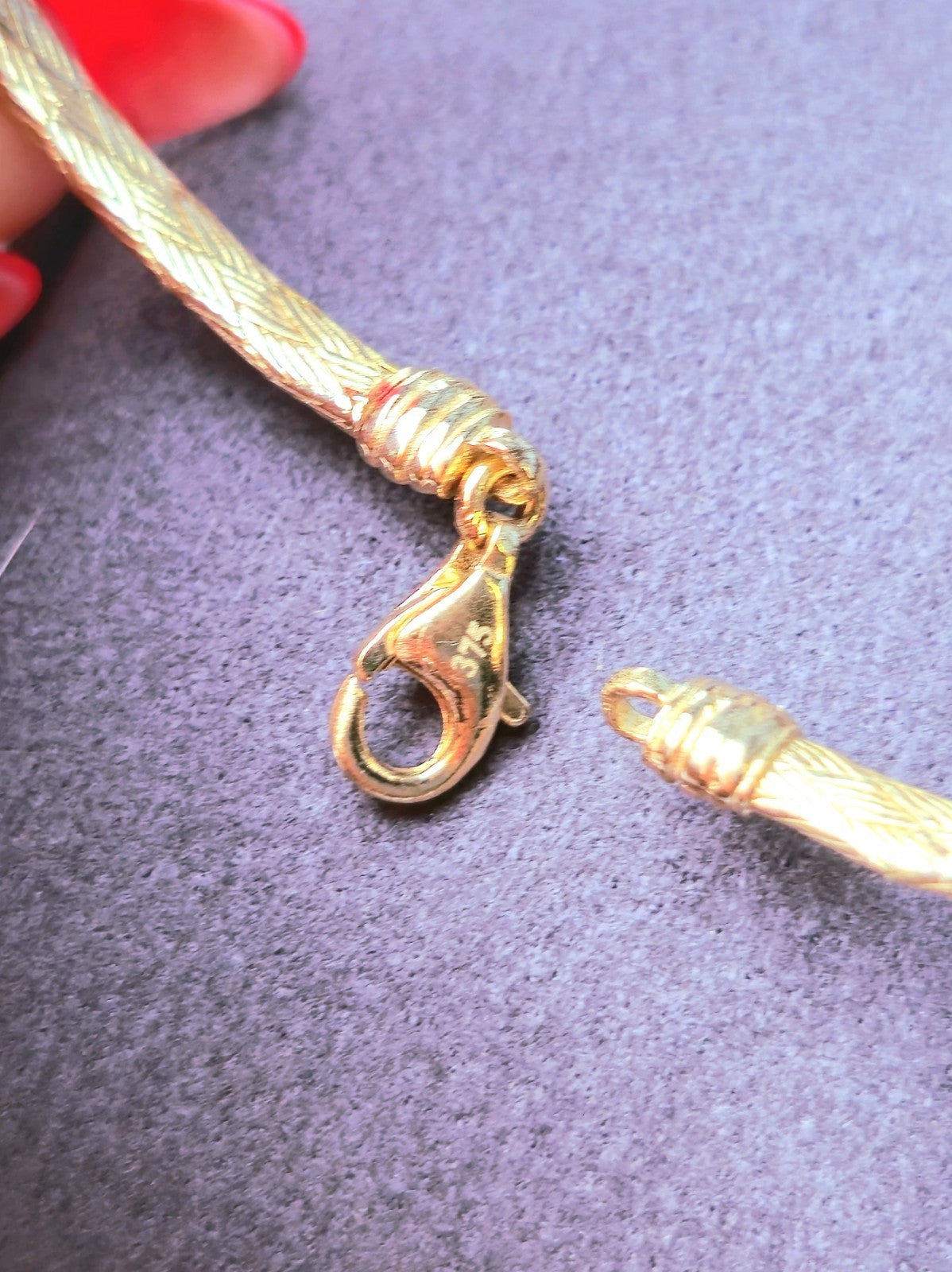 New Solid 9ct Yellow/White Gold Butterfly Bracelet 3 Butterflies Bangle Hallmark