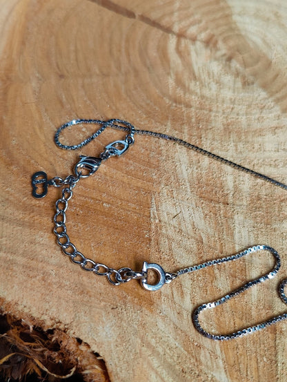 Dior Necklace Blue Logo Silver Tag Monogram Discontinued Rare Vintage 