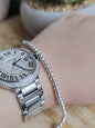 New 925 Sterling Silver Chunky 4mm Ball Bracelet 7grams Bead 19cm