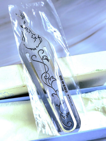Solid Sterling 925 Silver Pierced Bookmark Kids Gift Christening Birthday New