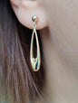 New 9ct Yellow Gold Drop Dangly Earrings Leverback Hallmarked Classic Stud