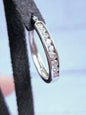 9K White Gold Hoop Diamond Earrings 0.50ct 25mm Diameter 6.20g Hallmarked Hoops