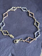 New Solid 9ct Yellow/White/Rose Gold Chain BRACELET 7.5inch Hallmarked Lovely