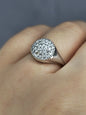 LOVELY Pandora LovePods Pavé Diamond & 18K Yellow Gold Ring size N 6grams