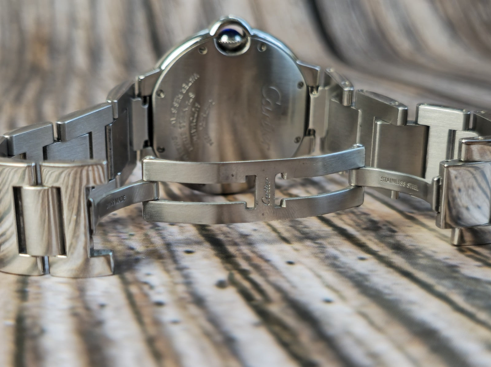 Cartier Ballon Bleu 36mm Steel Automatic Watch 2 Raw Diamond Bezel 3005 Papers