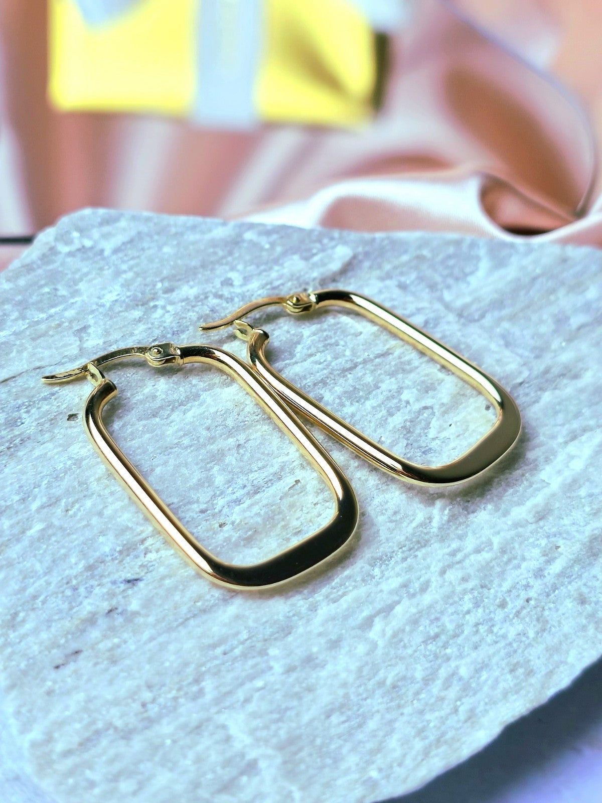 NEW 9ct Yellow/White Gold Solid Drop Dangling Earrings Studs Hallmarked