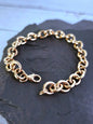 New 9ct Rose Gold Round Link Chain BRACELET Cable Link Fashion Bracelet