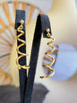 Lovely 9ct Yellow Gold Twist Earrings Dangling Coil Spring Stud Butterfly 40mm