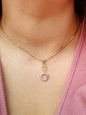 New Solid 9ct Yellow Gold Cubic Zirconia Pendant Round Shape CZ Hallmarked