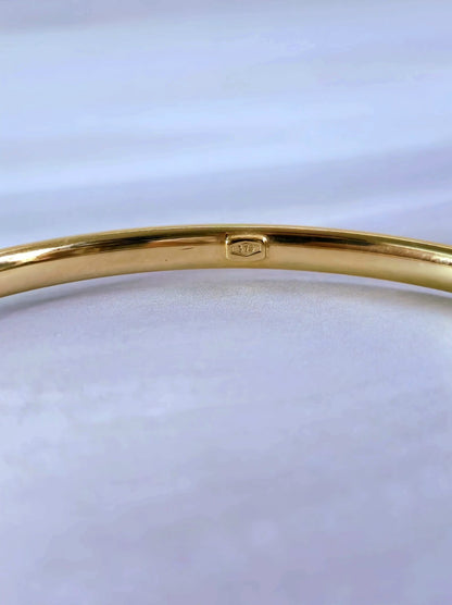 New 9ct Yellow Gold Round Bangle Stacking BRACELET Lovely 4mm 70mm diameter
