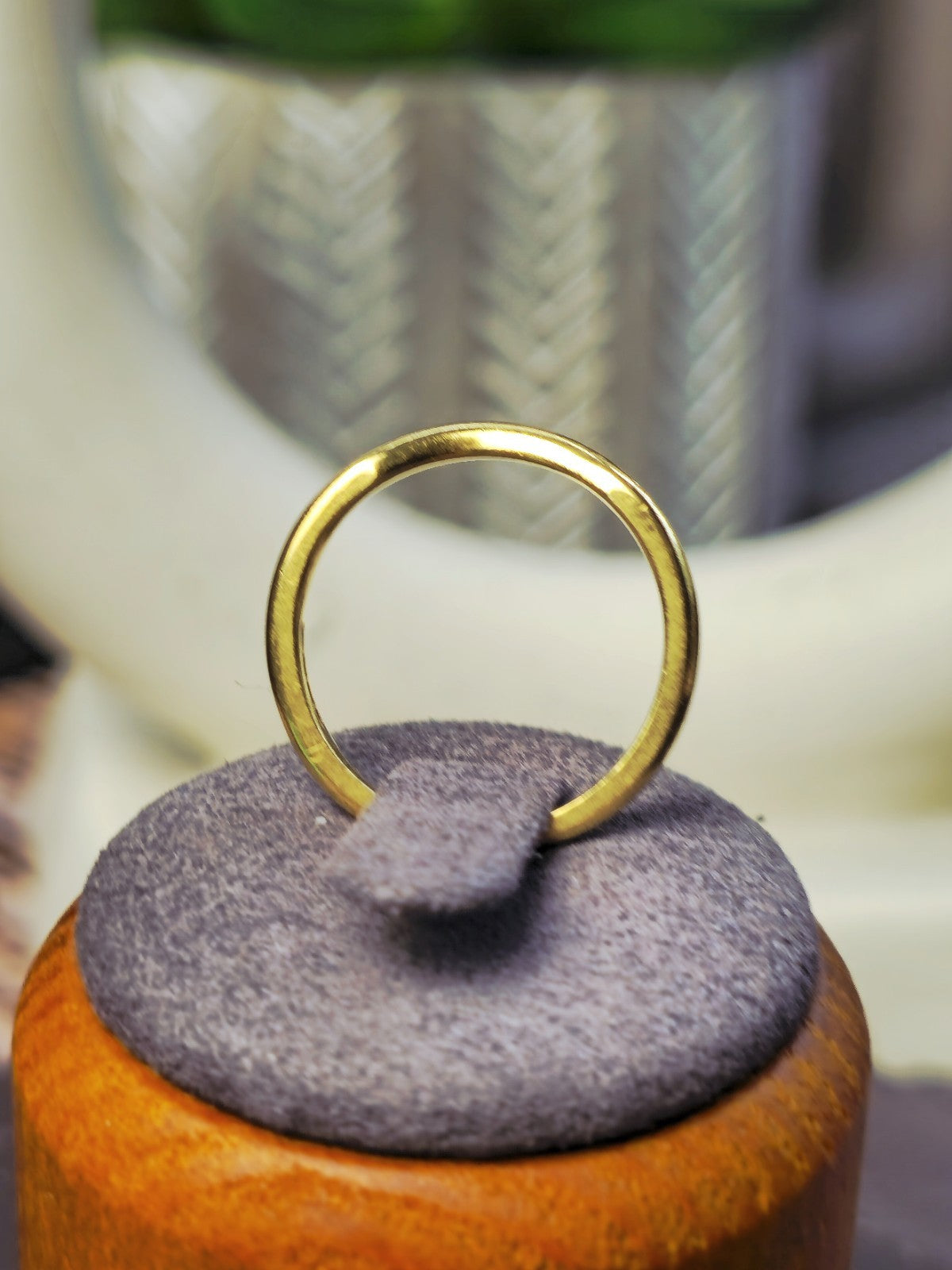 Solid 18ct Yellow Gold Wedding Band Half Eternity Ring size 'L' DIA: 0.18ct