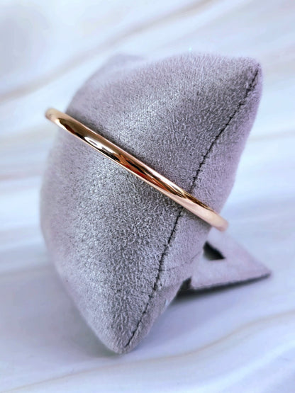 New 9ct Rose Gold Round Bangle Stacking BRACELET Lovely 4mm 70mm diameter