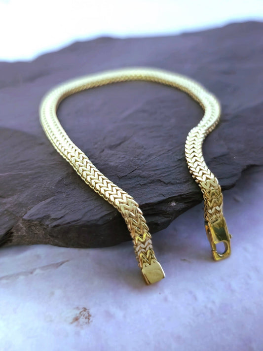New Solid 9ct Yellow Gold Fancy Mesh Bracelet Unisex 6grams 7.5inch Hallmarked