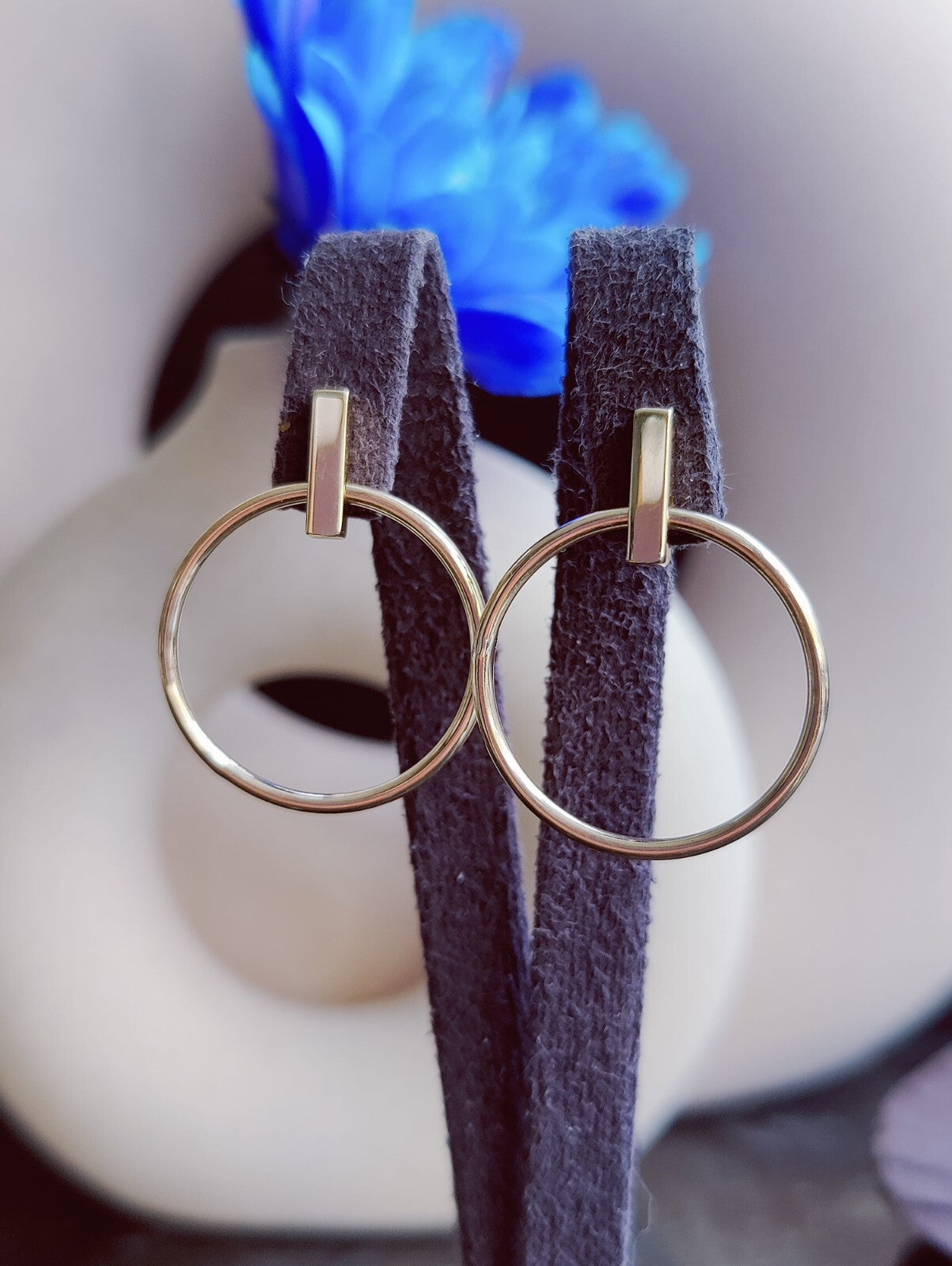 NEW 9ct Solid Yellow Gold Drop Earrings Circle Studs Butterfly Hoop Geometric 