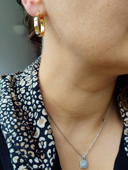 OVAL Gold Hoop Earrings 9ct Yellow Gold 24mm x 18mm Hallmarked Hinge Screw Love